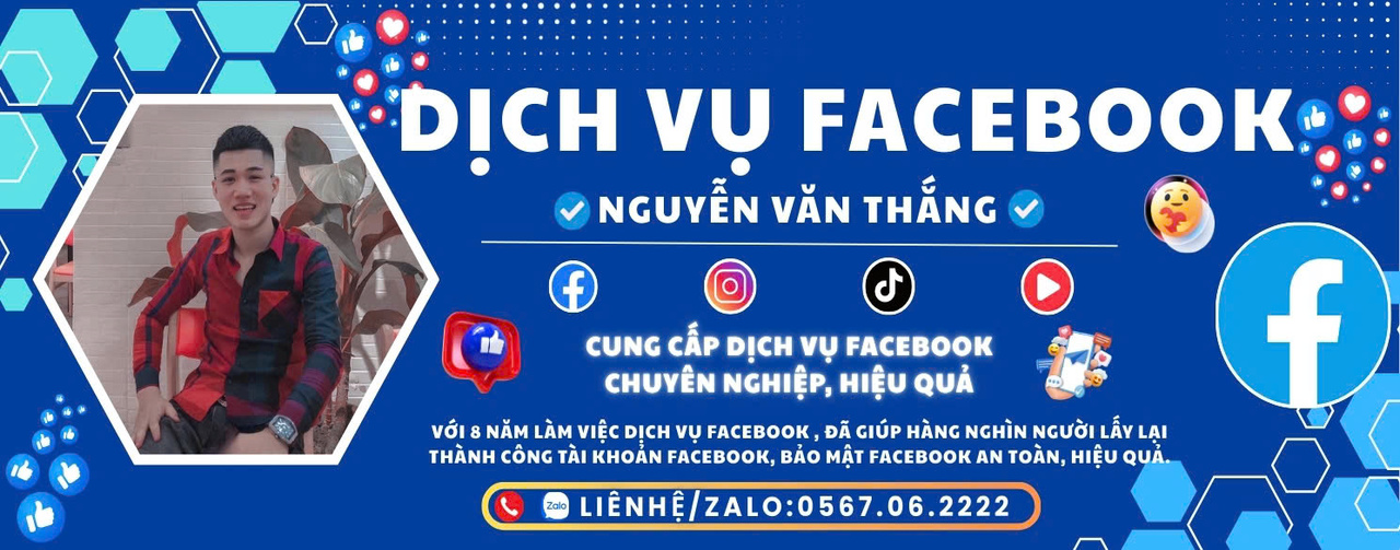 Banner dịch vụ facebook Văn Thắng
